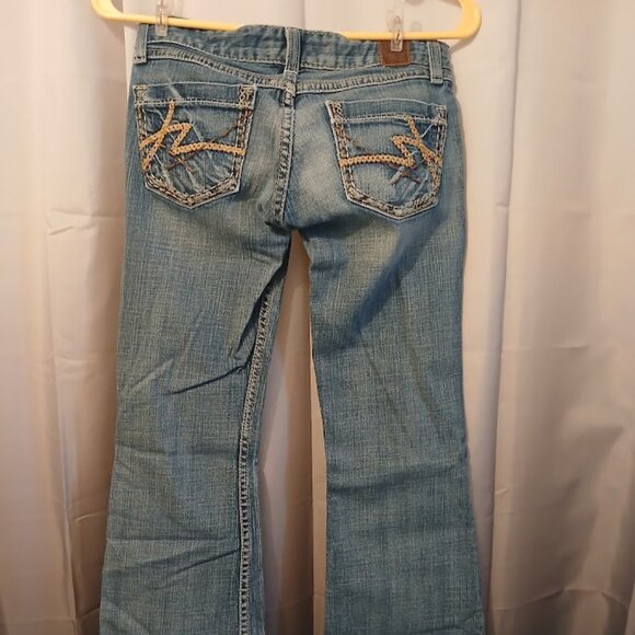 BKE Jeans The Buckle sz 24 Sabrina Slim Boot Designer Denim Dark wash (28x29.5) - Picture 4 of 10